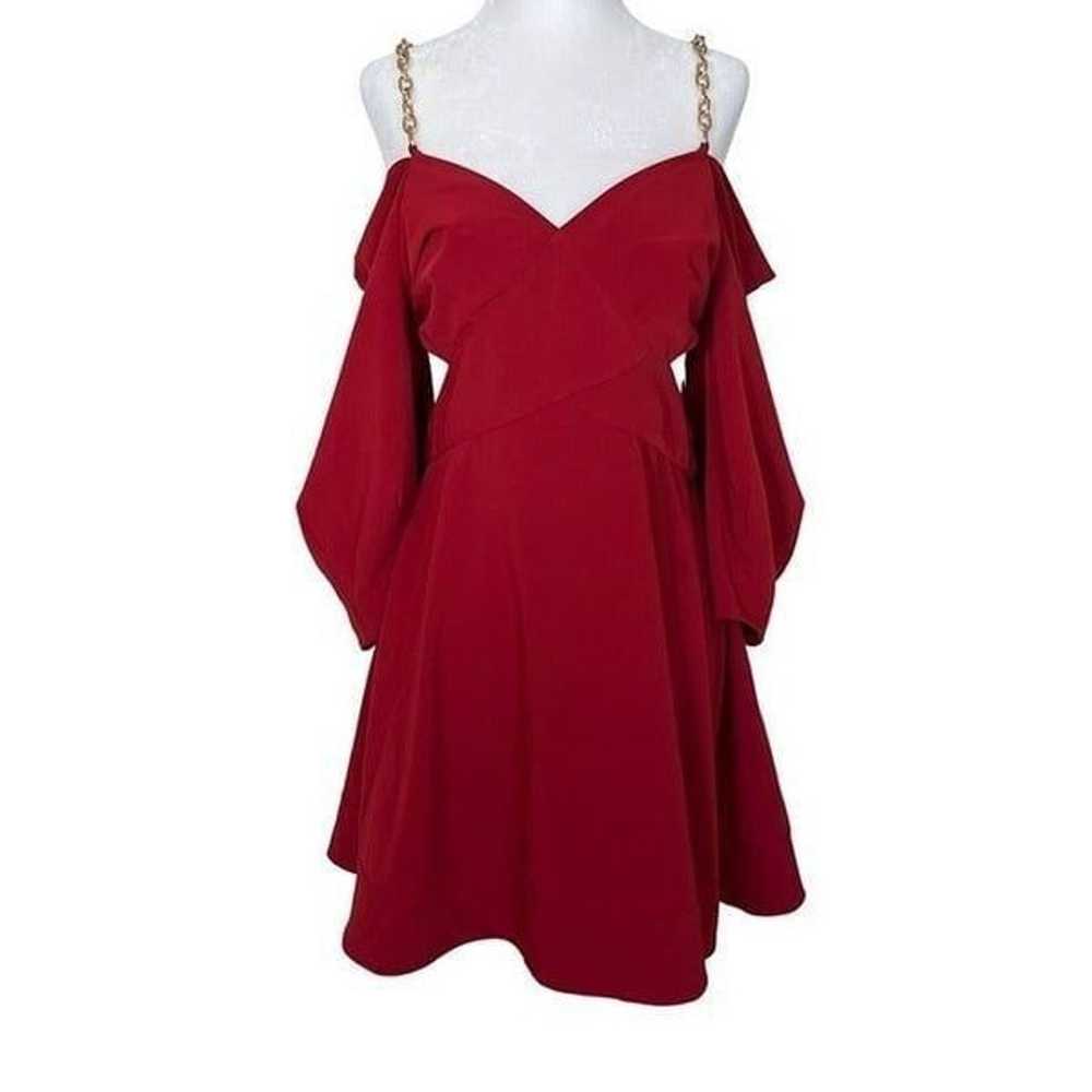 Jonathan Simkhai Lyla Chain Detail Dress in Red 6… - image 4