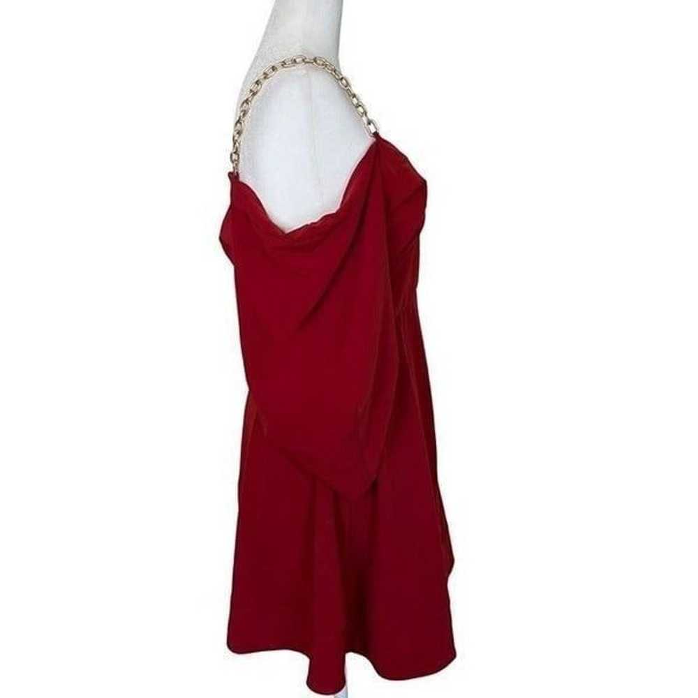 Jonathan Simkhai Lyla Chain Detail Dress in Red 6… - image 5