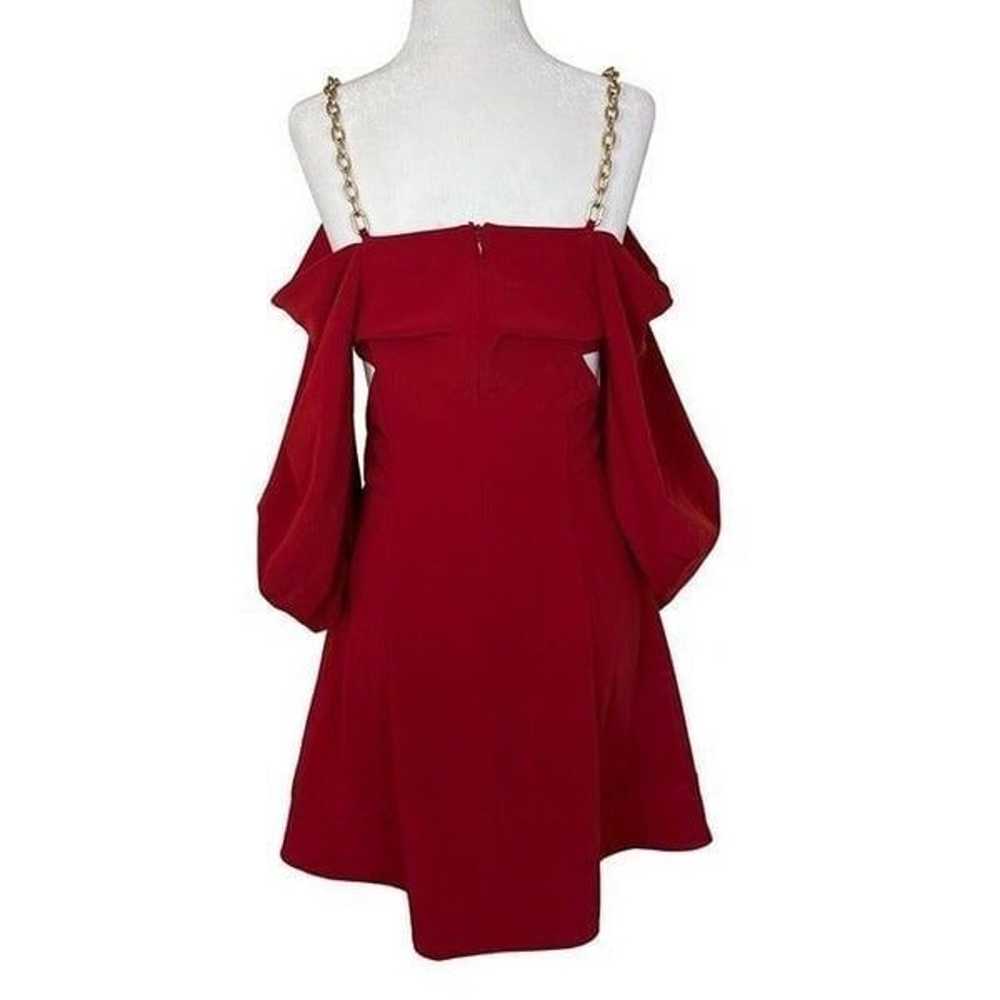 Jonathan Simkhai Lyla Chain Detail Dress in Red 6… - image 6