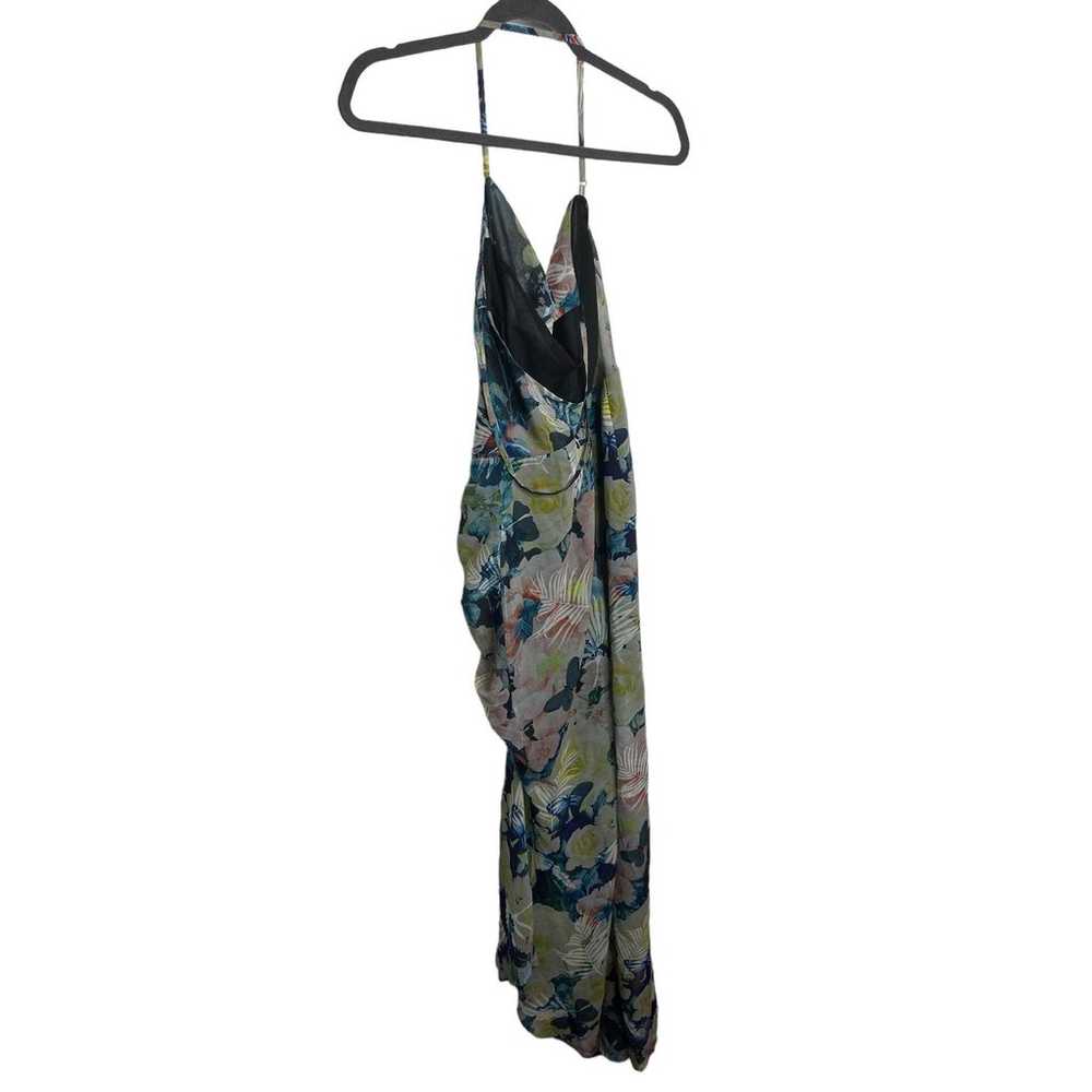 SAU LEE Frieda Floral Print Dress Ruched Side Cri… - image 10