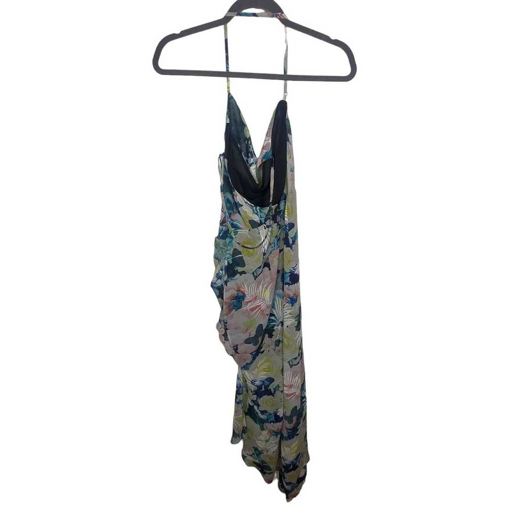 SAU LEE Frieda Floral Print Dress Ruched Side Cri… - image 11