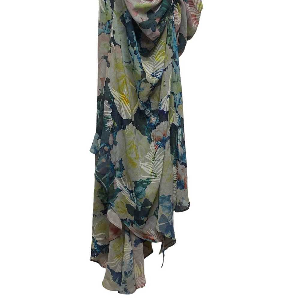 SAU LEE Frieda Floral Print Dress Ruched Side Cri… - image 9