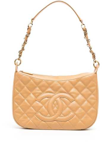 CHANEL Pre-Owned 2005 diamond-quilted logo shoulde