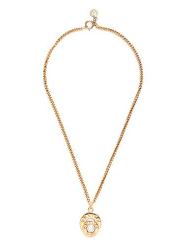Céline Pre-Owned Double Circle pearl necklace - G… - image 1