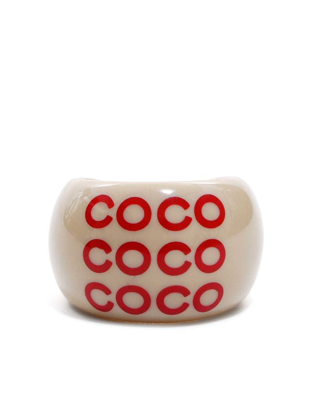 CHANEL Pre-Owned 2001 Coco-print ring - Neutrals - image 1