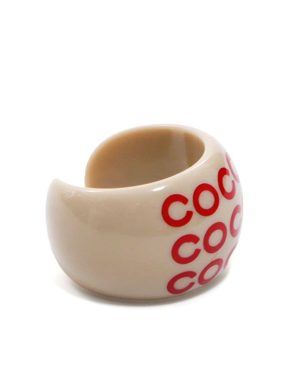 CHANEL Pre-Owned 2001 Coco-print ring - Neutrals - image 2