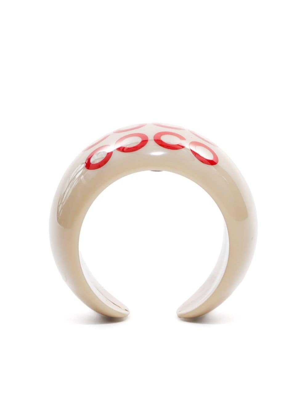 CHANEL Pre-Owned 2001 Coco-print ring - Neutrals - image 4