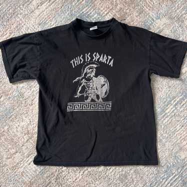 Vintage THIS IS SPARTA Black t-shirt L - image 1