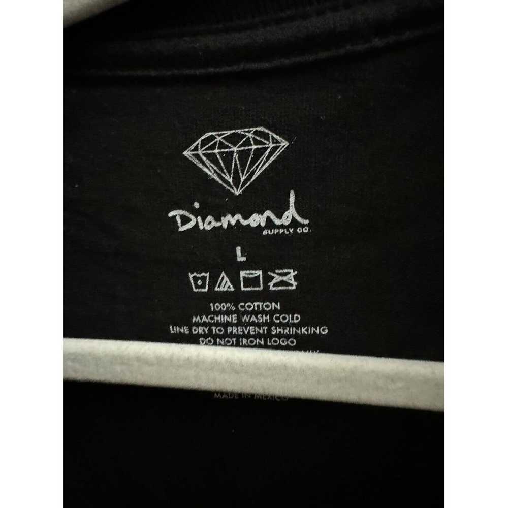 diamond supply co long sleeve Black Roses On Arms - image 4