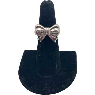 Sterling Silver Bow Ring - image 1