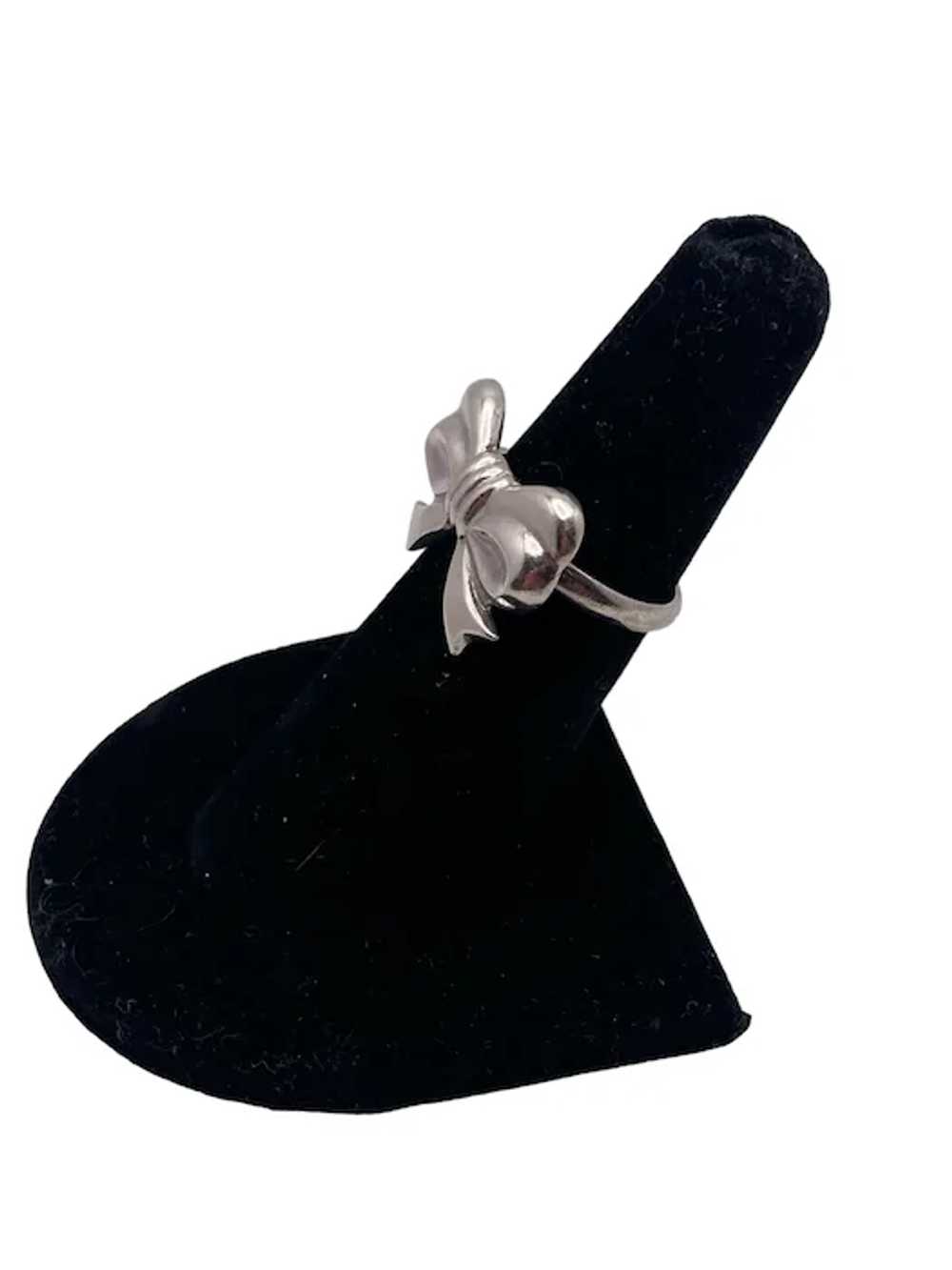 Sterling Silver Bow Ring - image 3