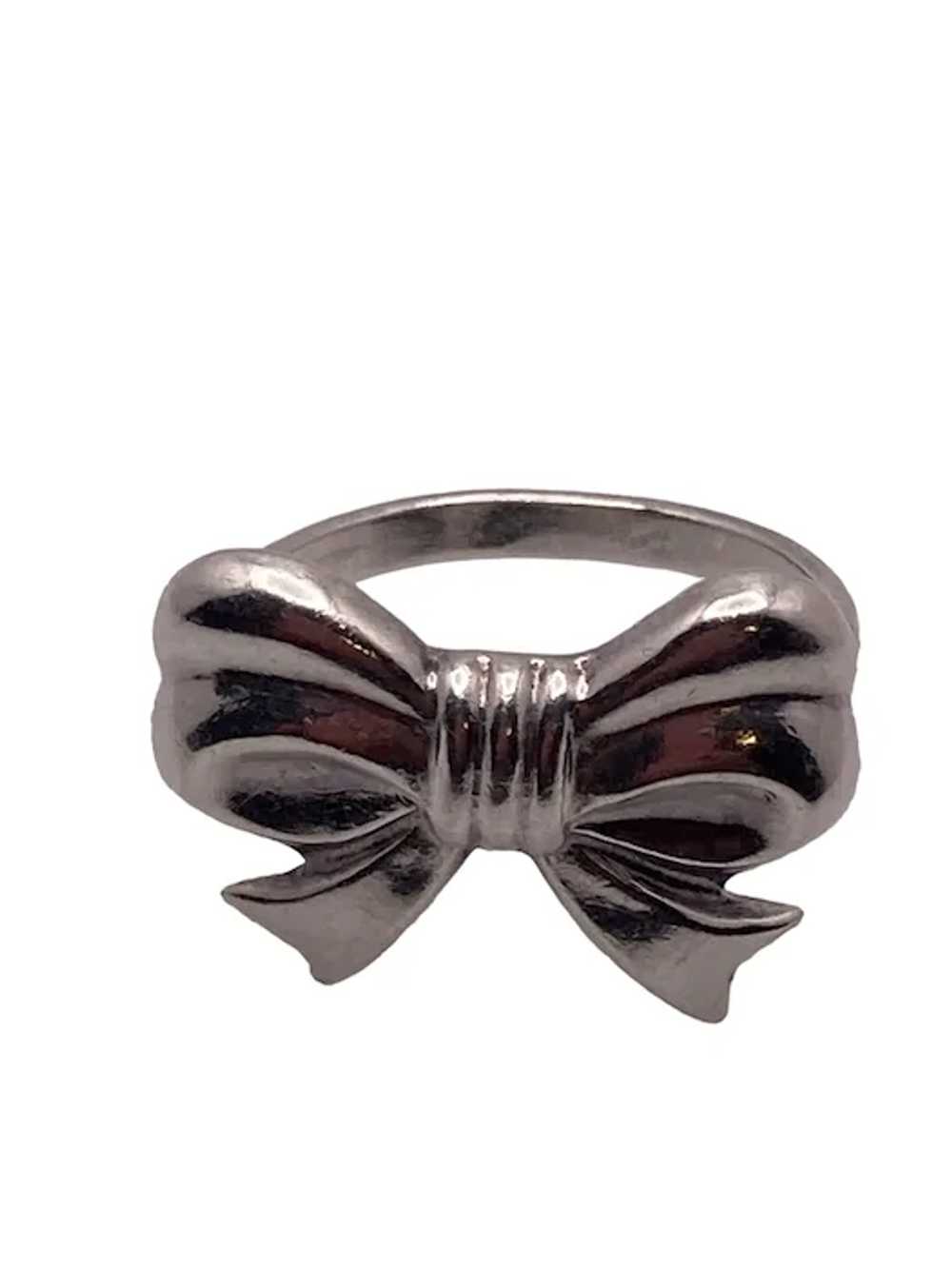 Sterling Silver Bow Ring - image 4