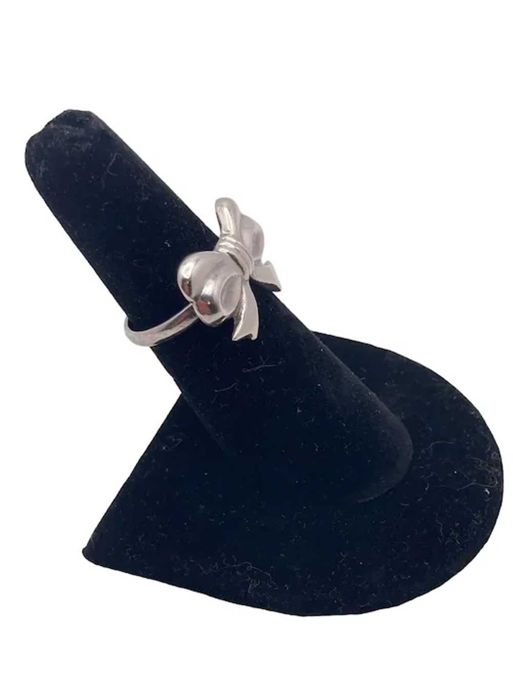 Sterling Silver Bow Ring - image 5