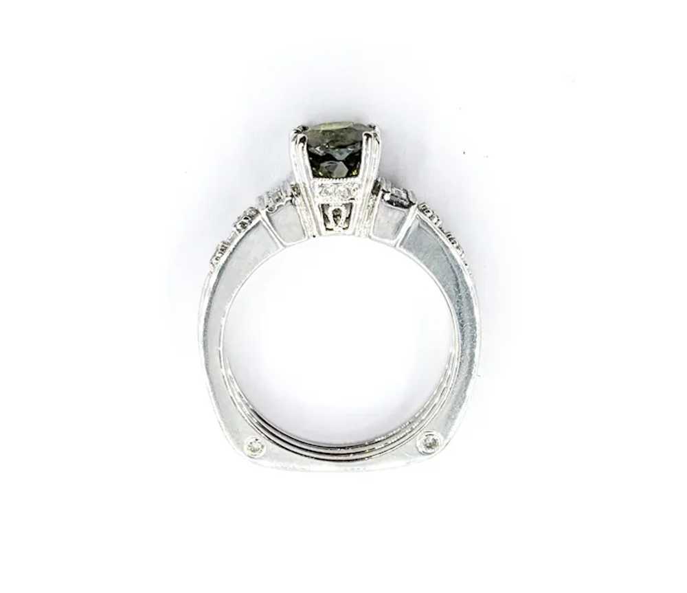 1.22ct Sphene & Diamond Ring In White Gold - image 6