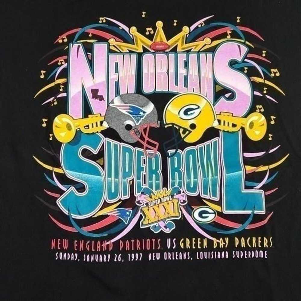 Vintage Starter Shirt Mens XL Super Bowl 31 XXXI … - image 2