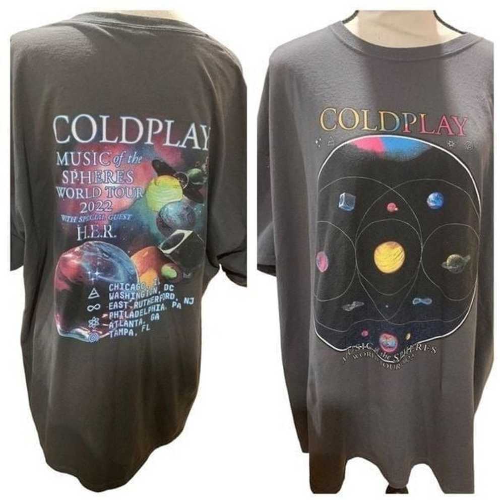 Coldplay Concert T-Shirt 2022 Music of the Sphere… - image 1