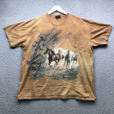 Vintage The Mountain Horses Nature T-Shirt Men XL… - image 1