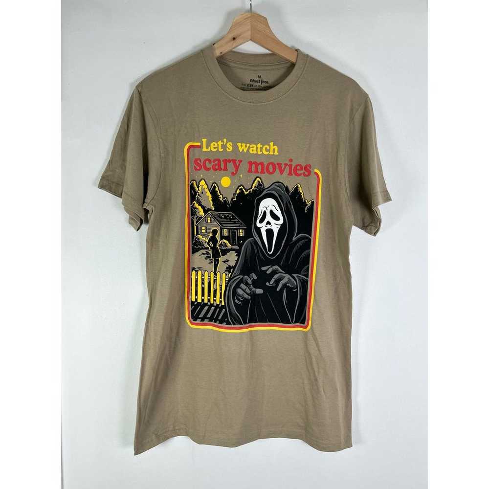 Ghost Face Let’s Watch Scary Movies Graphic T-Shi… - image 1