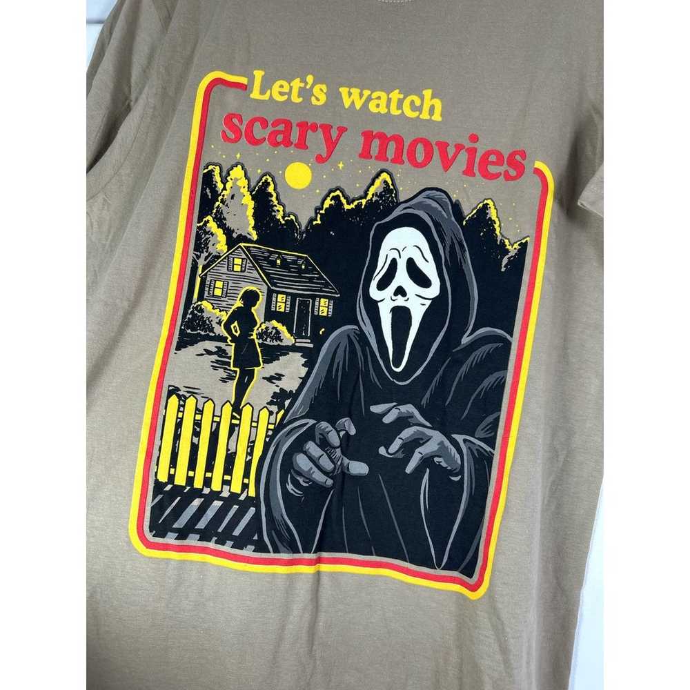 Ghost Face Let’s Watch Scary Movies Graphic T-Shi… - image 5