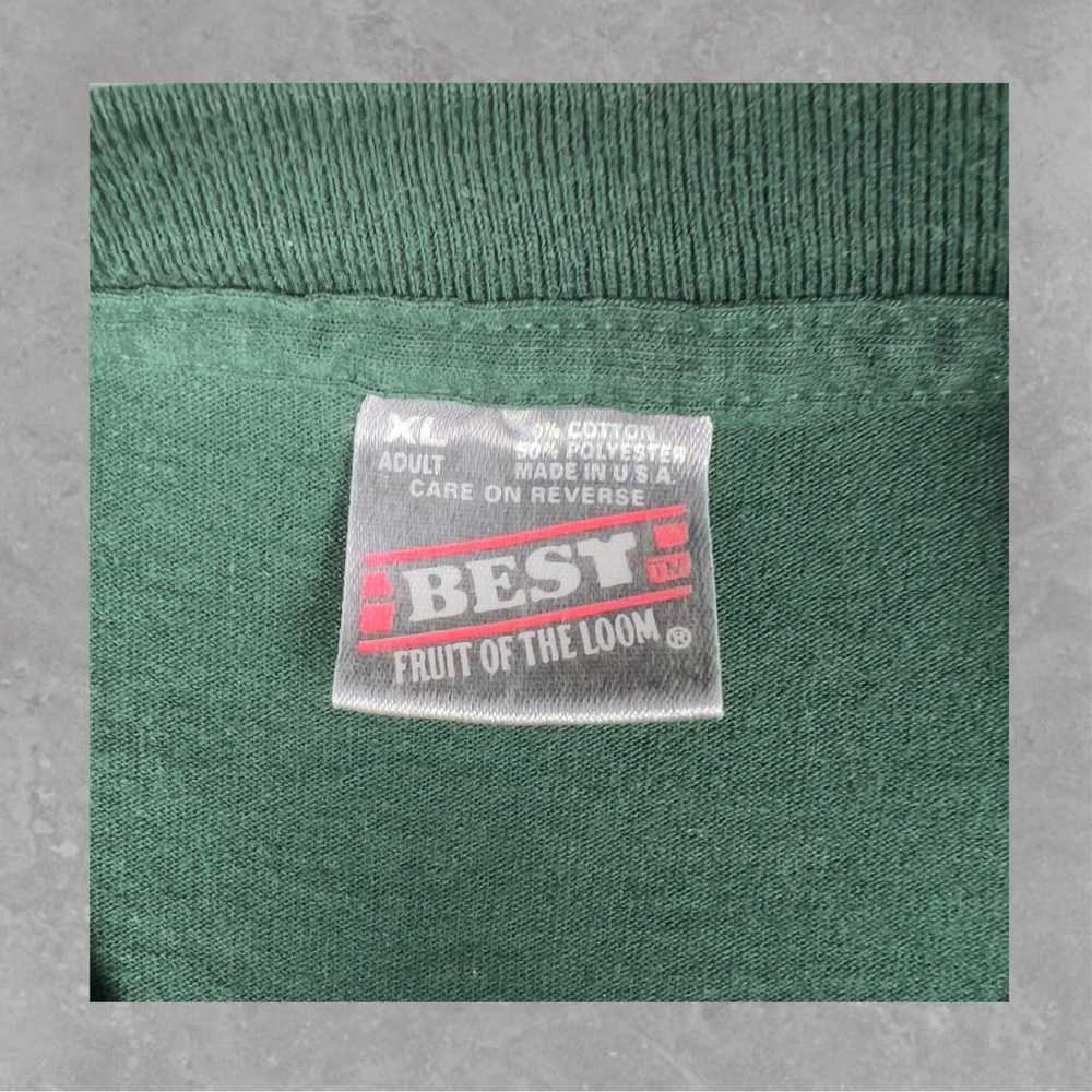 Green Vintage Fruit Of the Loom Best T-Shirt Size… - image 4