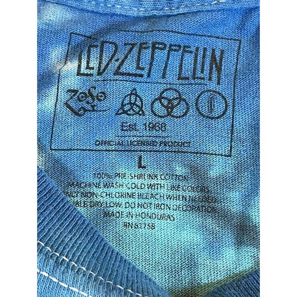 large Led Zeppelin brand tie die t shirt long sle… - image 2