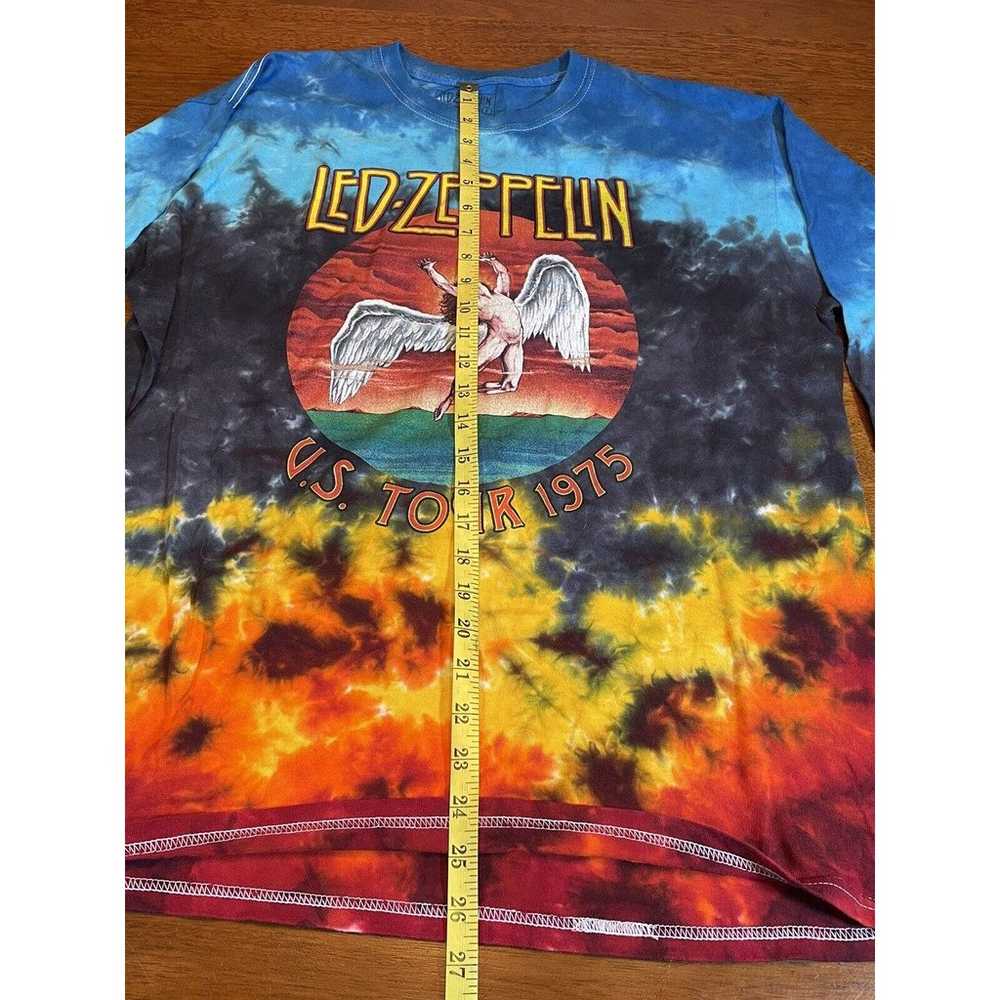 large Led Zeppelin brand tie die t shirt long sle… - image 7