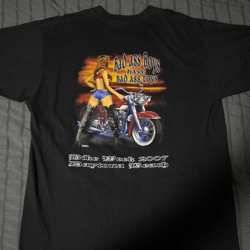 Vintage Harley-Davidson Black T-shirt Bike Week 2… - image 2