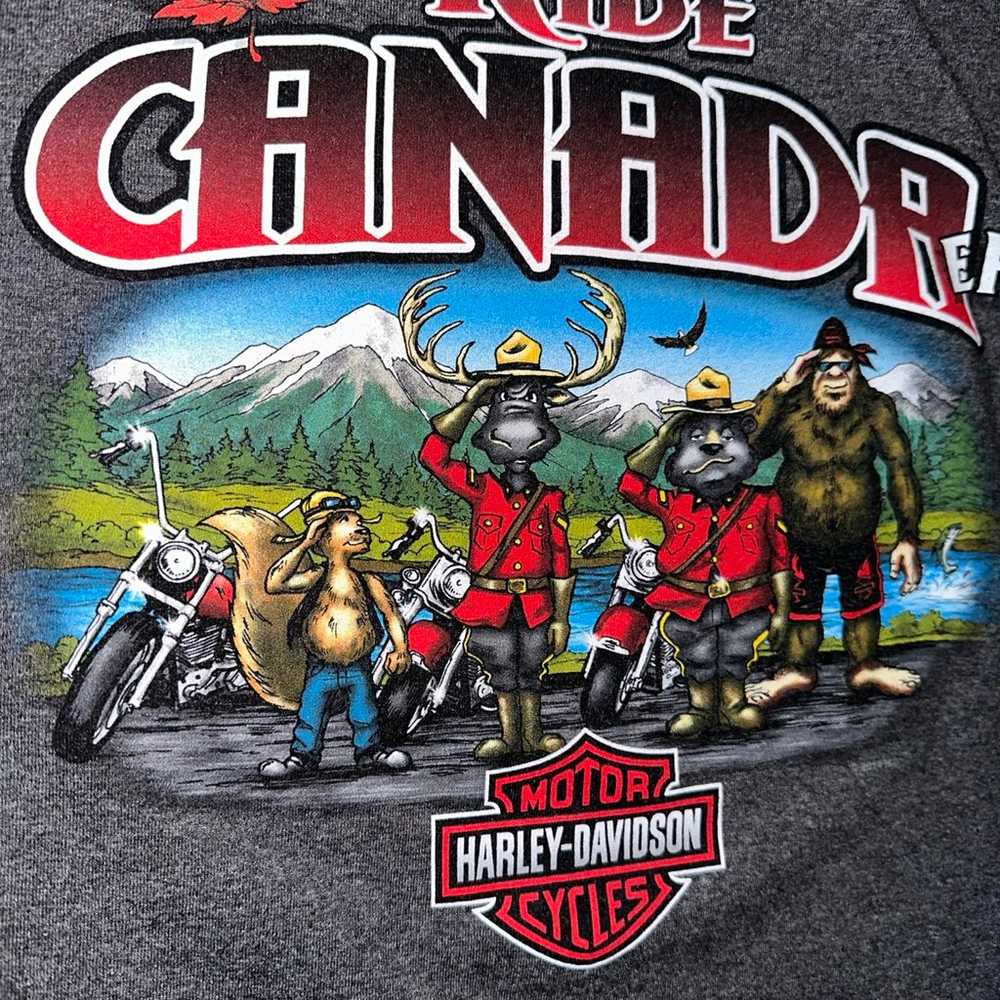 Vintage Harley Davidson Canada t-shirt - image 3