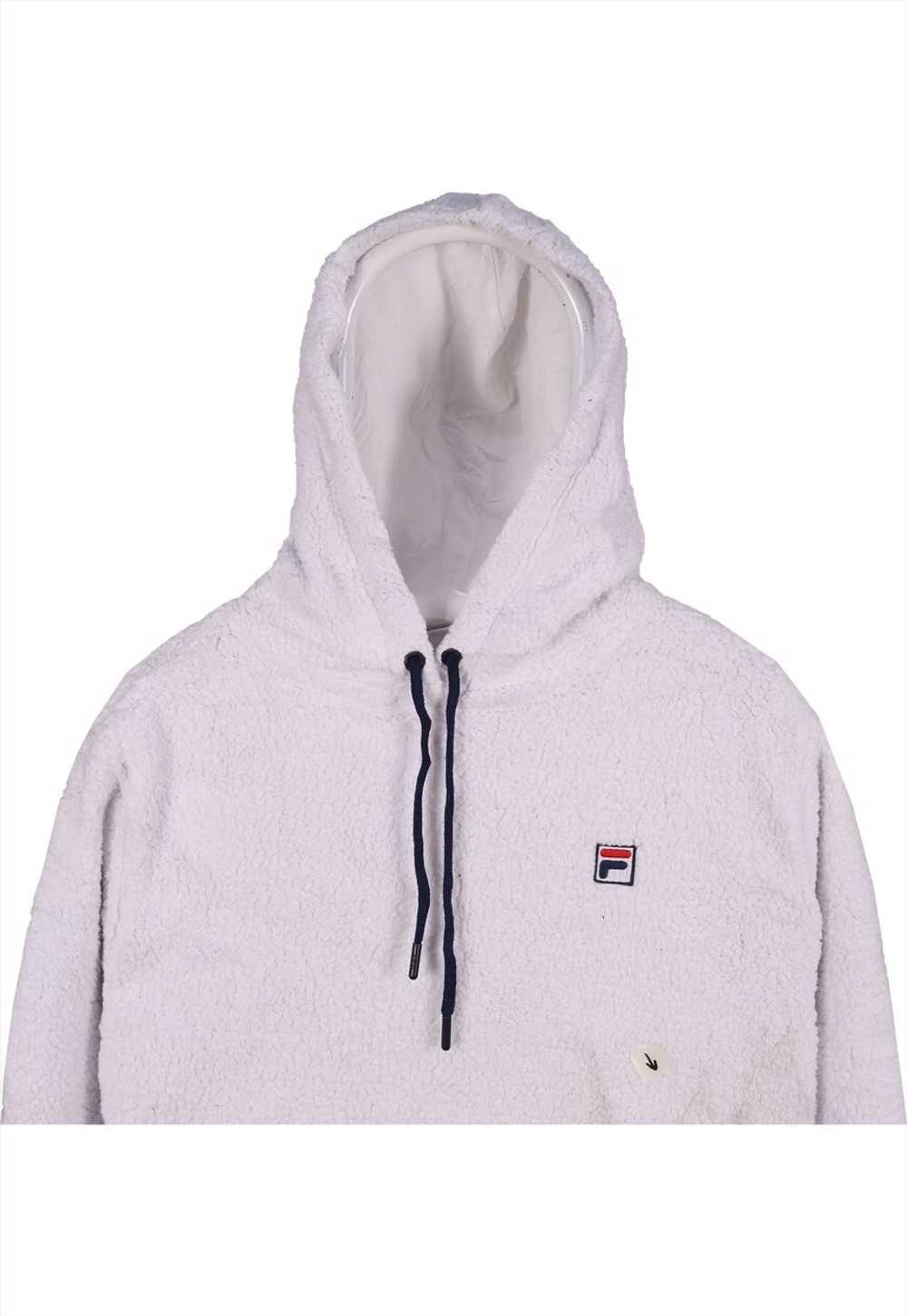 Vintage 90's Fila Fleece Jumper Hooded Fluffy - image 2