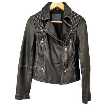 All saints bleeker leather jacket best sale