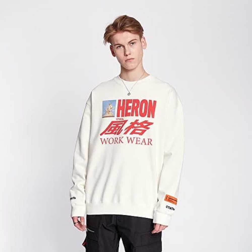 Heron Preston Work Wear Off-White Horse LongSleev… - image 10