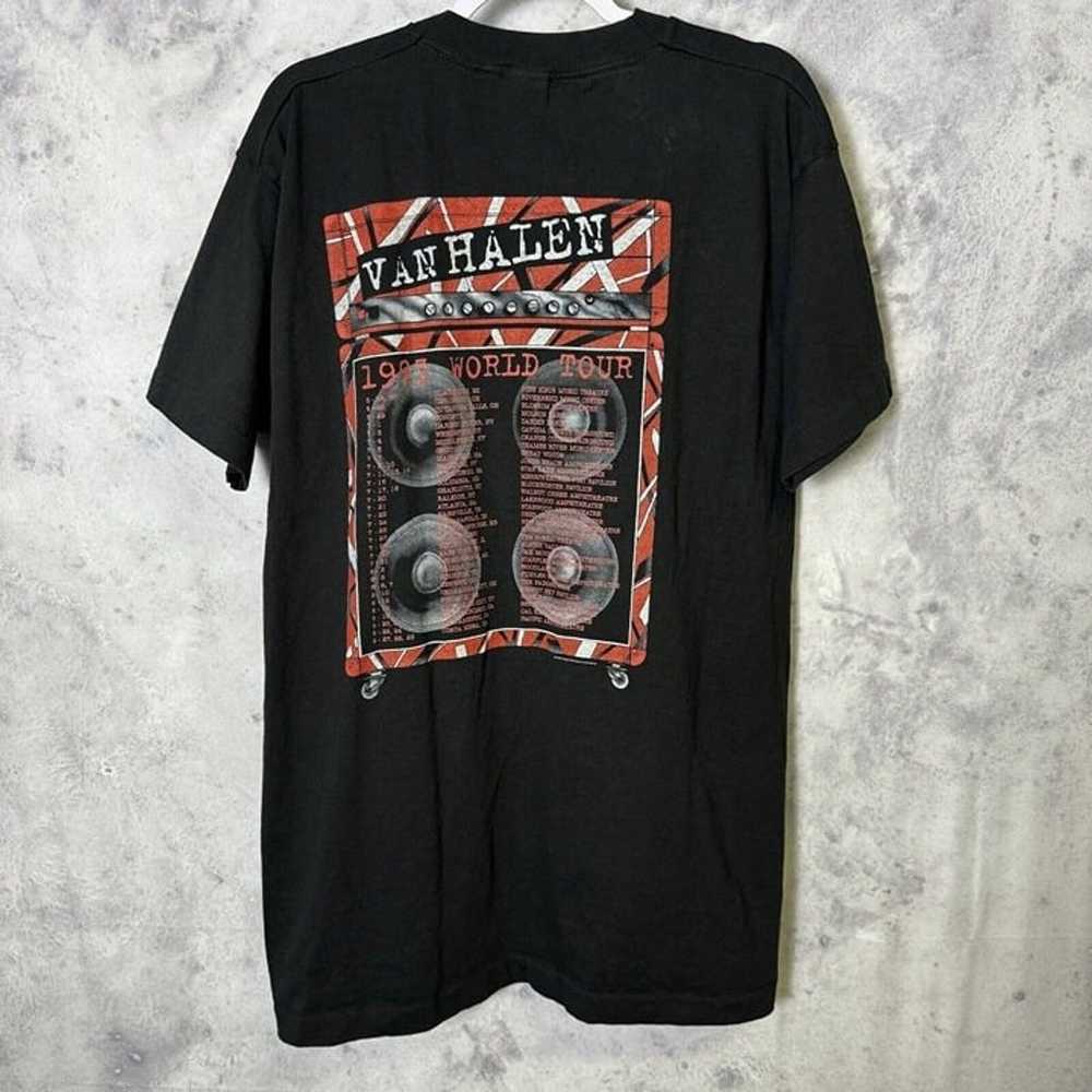 Vintage Van Halen 1993 Tour T Shirt Mens XL Black… - image 2