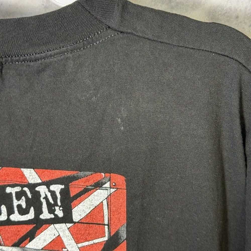 Vintage Van Halen 1993 Tour T Shirt Mens XL Black… - image 8