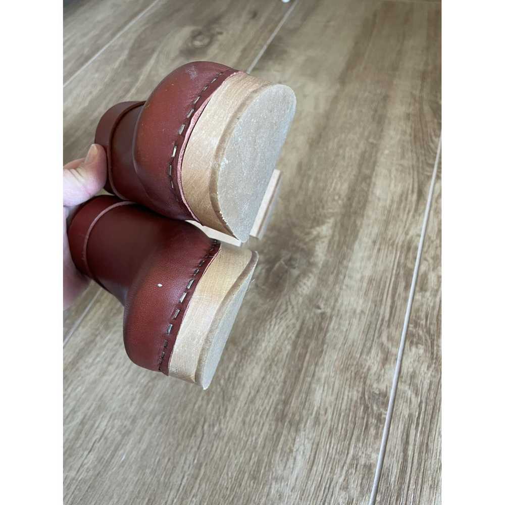 Swedish Hasbeens Leather mules & clogs - image 8