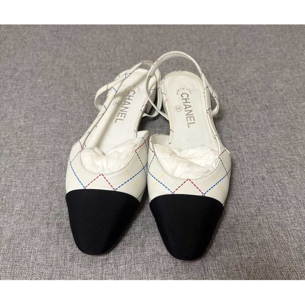 Chanel Slingback leather ballet flats - image 5