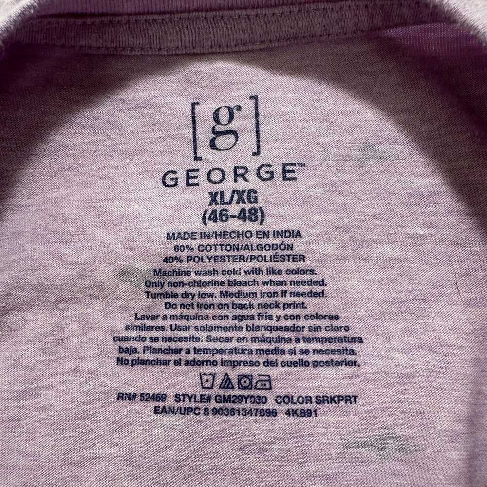 George George XL Shark Patterned T Shirt Light Pu… - image 3