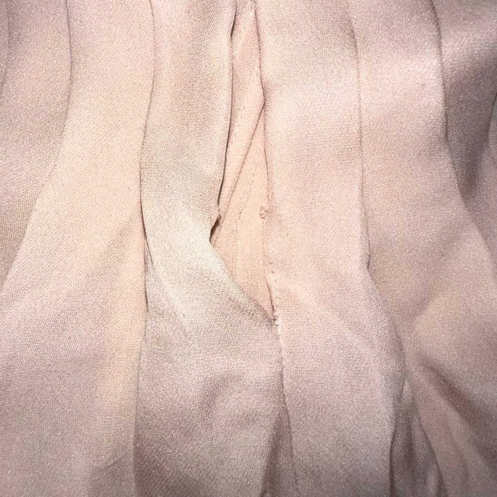 L’AGENCE V-Neck Long Sleeve Blush Pink Silk Blous… - image 7
