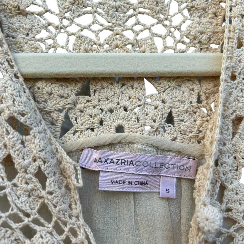BCBG Max Azria Collection RARE Silk Chiffon Croch… - image 10