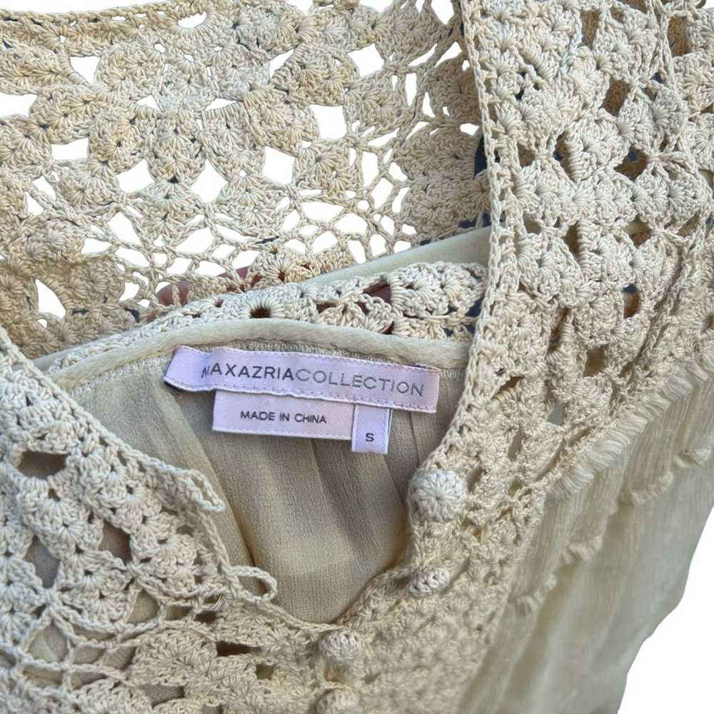 BCBG Max Azria Collection RARE Silk Chiffon Croch… - image 11