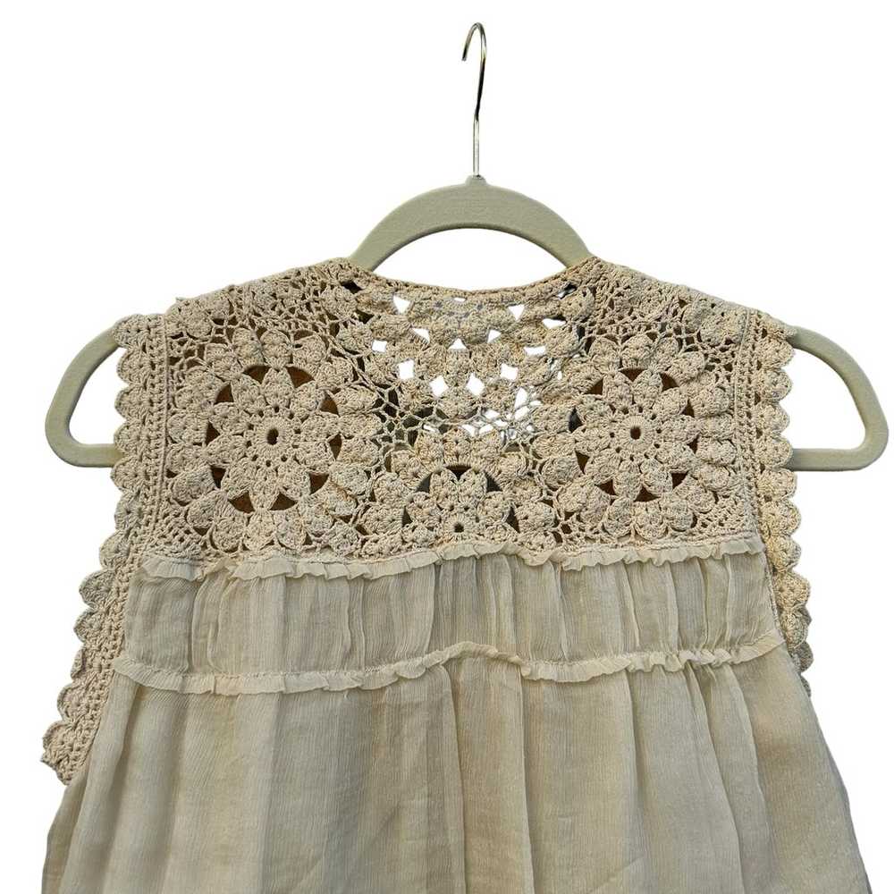 BCBG Max Azria Collection RARE Silk Chiffon Croch… - image 9