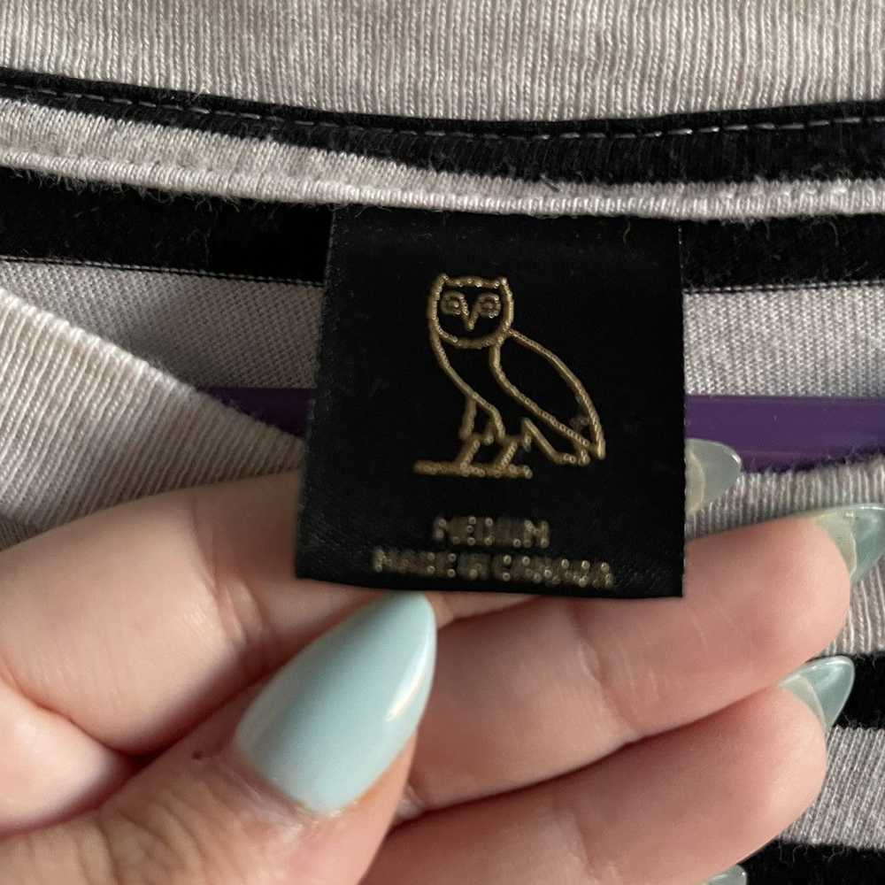 Drake OVO Striped Owl Logo Drake Long Sleeve - image 4