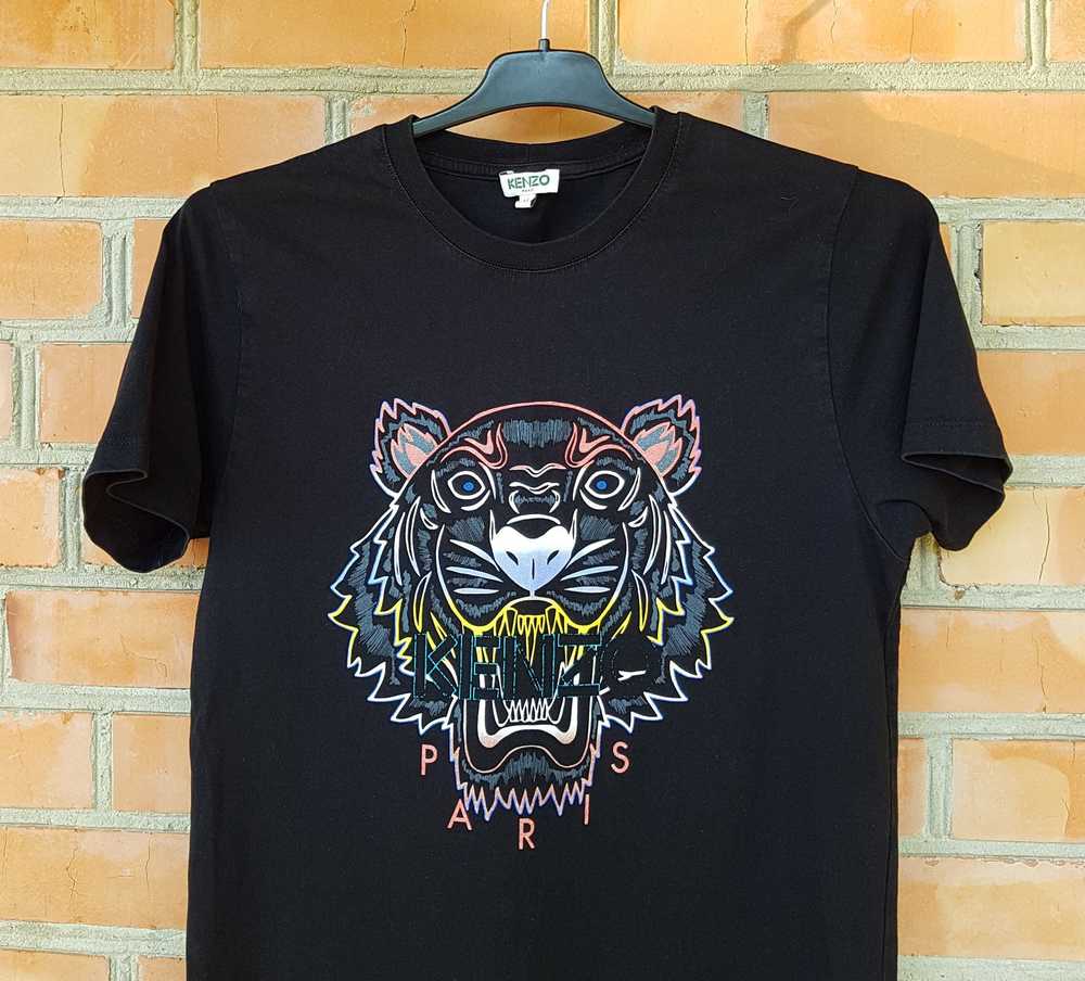 Kenzo × Luxury Kenzo Multi-Coloured Tiger T-Shirt… - image 3