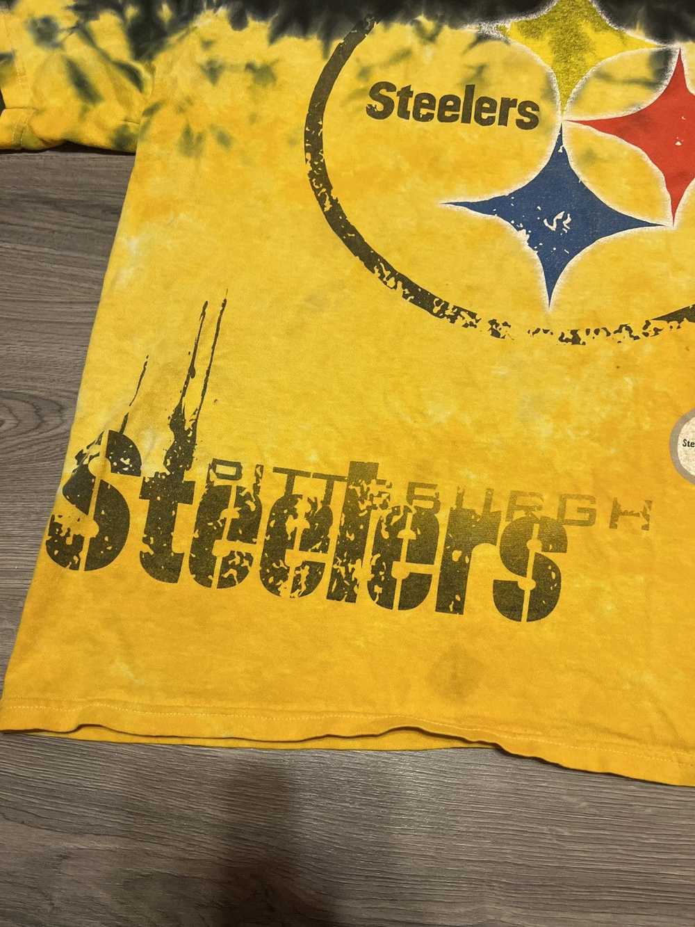 NFL × Vintage Y2K Pittsburgh Steelers tie dye gra… - image 2
