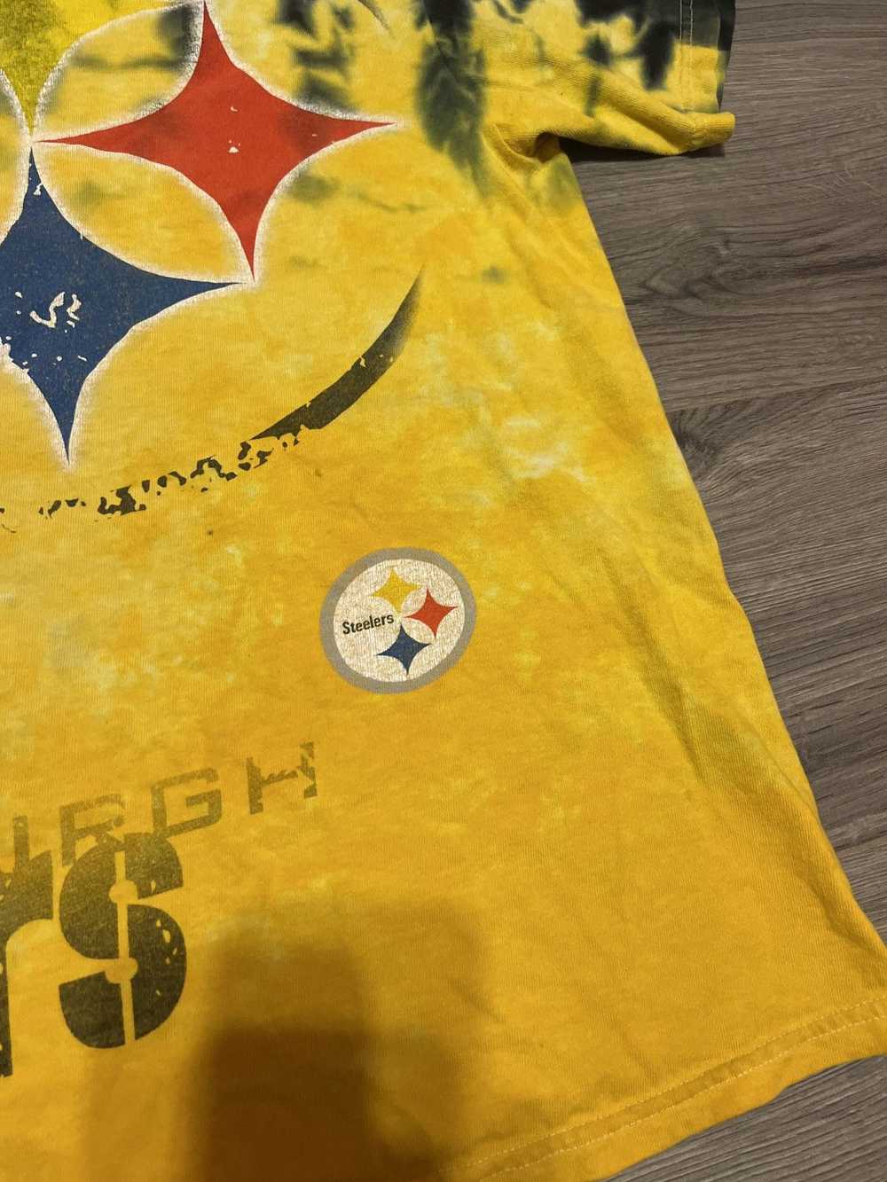 NFL × Vintage Y2K Pittsburgh Steelers tie dye gra… - image 3