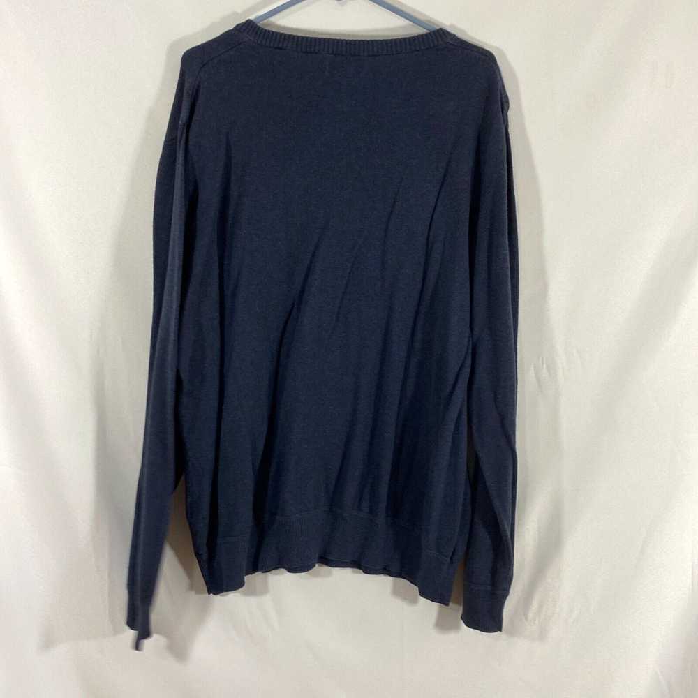 Vintage Sonoma Mens Blue Cotton Long Sleeves V Ne… - image 2