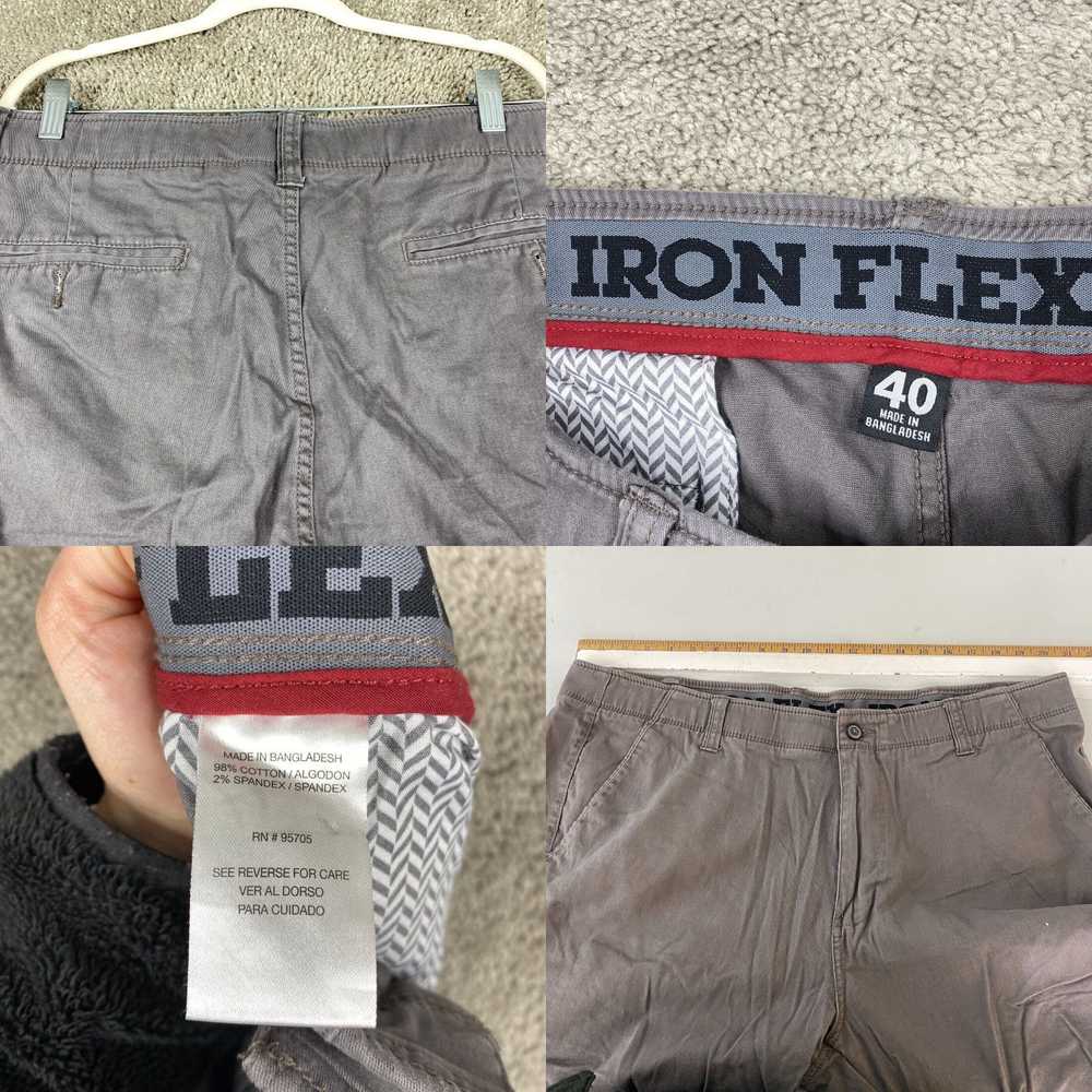 Blend Iron Flex Chino Short Men's Size 40X10 Gray… - image 4