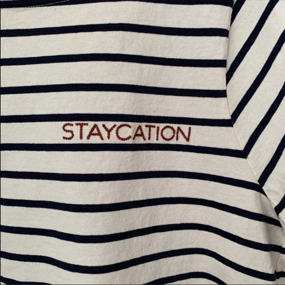 Madewell MADEWELL Navy Blue White Striped Staycat… - image 8