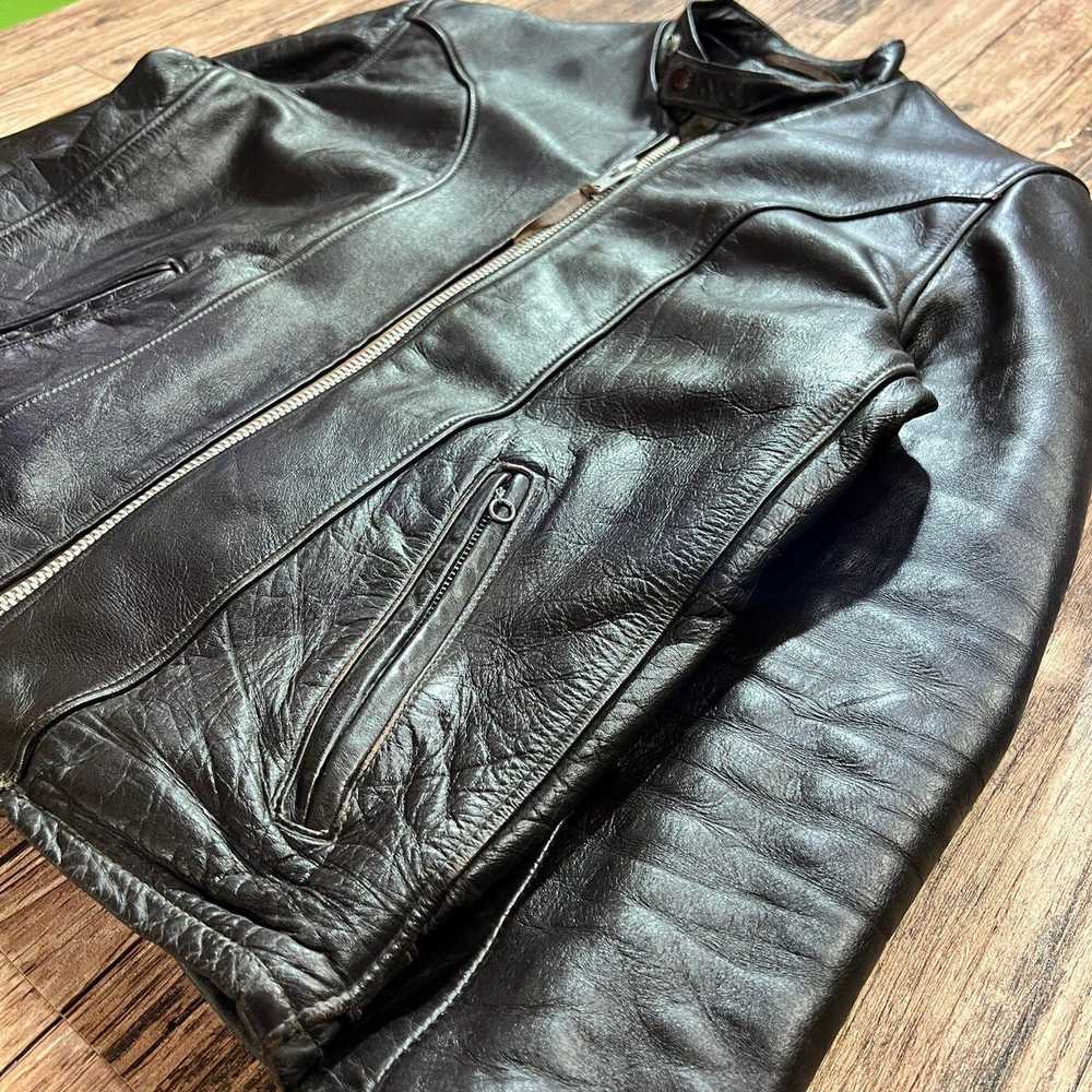 Schott Schott NYC Cafe Racer Leather Jacket - image 3
