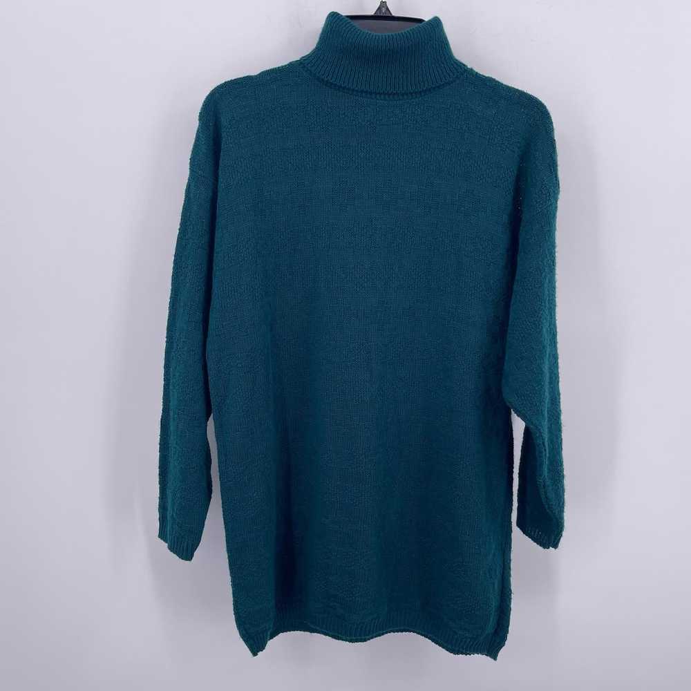 Other Vintage Mathias Sz L Sweater Skirt Set Teal… - image 2