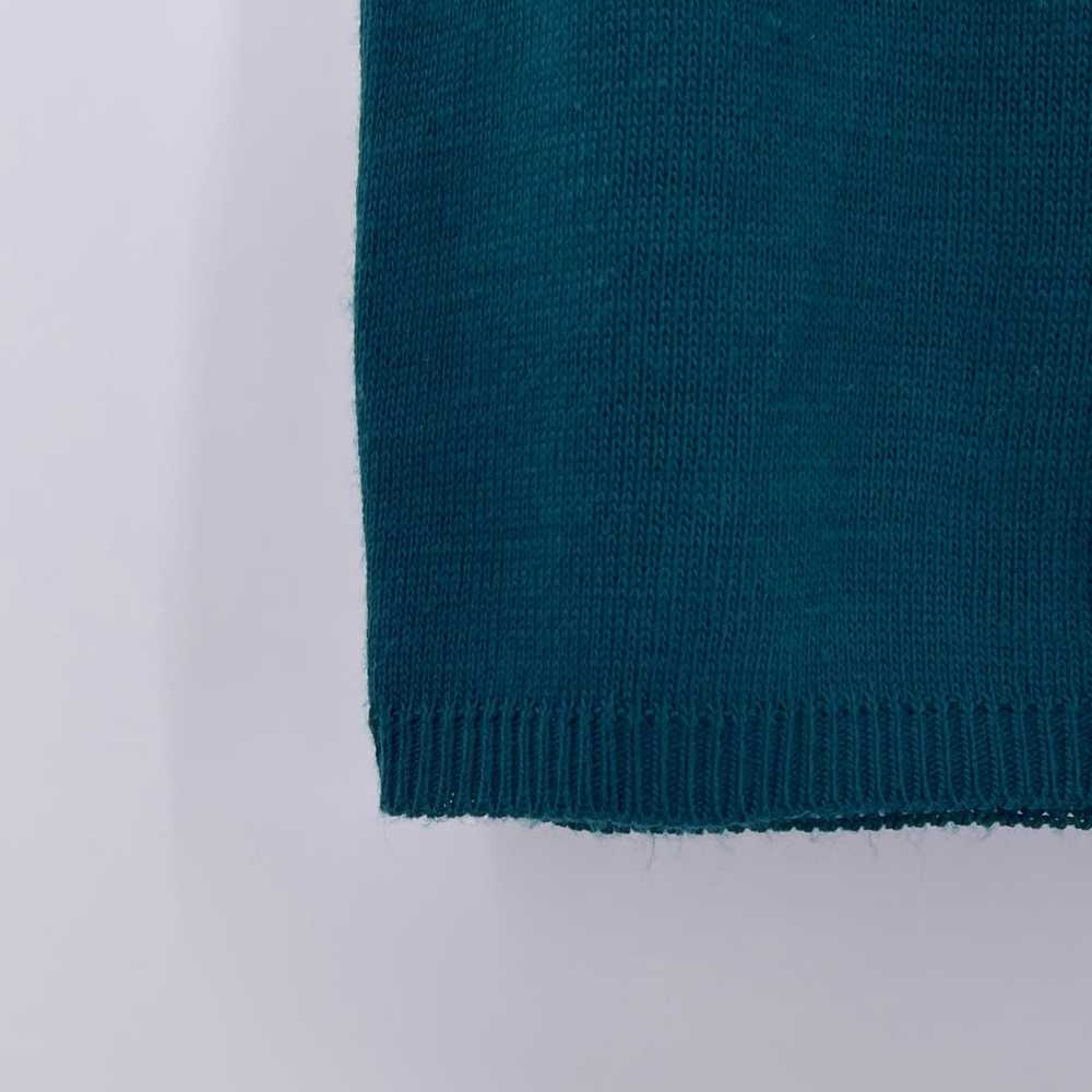 Other Vintage Mathias Sz L Sweater Skirt Set Teal… - image 5